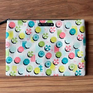 Kate space canvas beach clutch